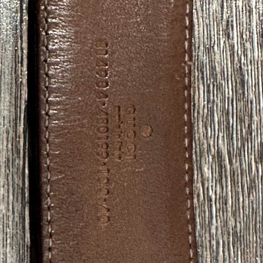 Gucci Leather and Fabric Belt – No Buckle – 5/10 Condition - Picture 8 of 12